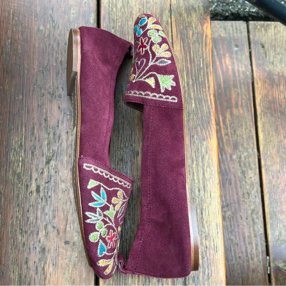 LATIGO BLISS ANTHROPLOGIE SUEDE LEATHER SLIP ON FLATS SIZE 9 - Picture 8 of 12
